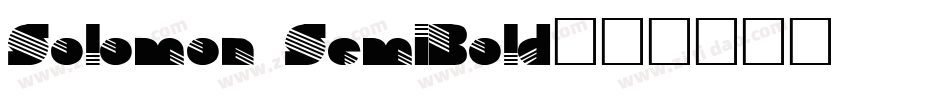 Solomon SemiBold字体转换